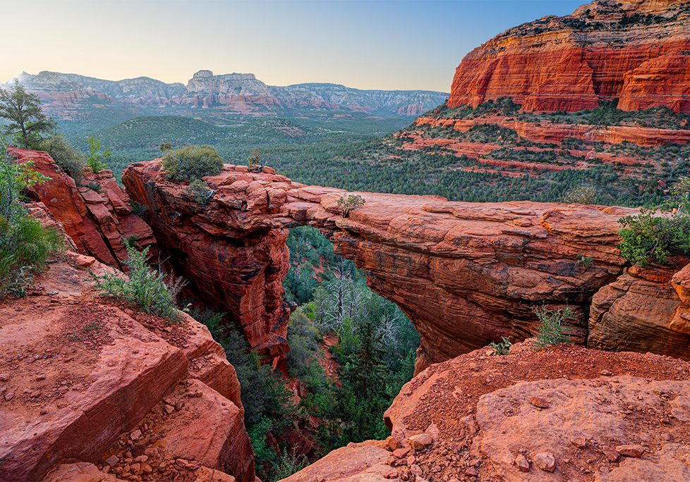 A view of the valley from above.